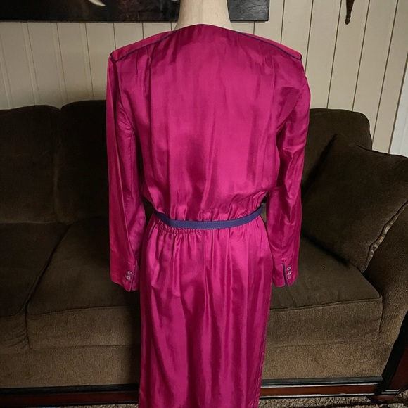 Margaret’s • Lubbock, T.X. • Vintage • 1950’s • Dress • Purple • Size 10 • Dress - Picture 6 of 10